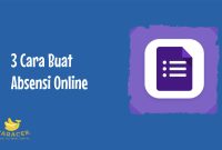 Cara Buat Absensi Online