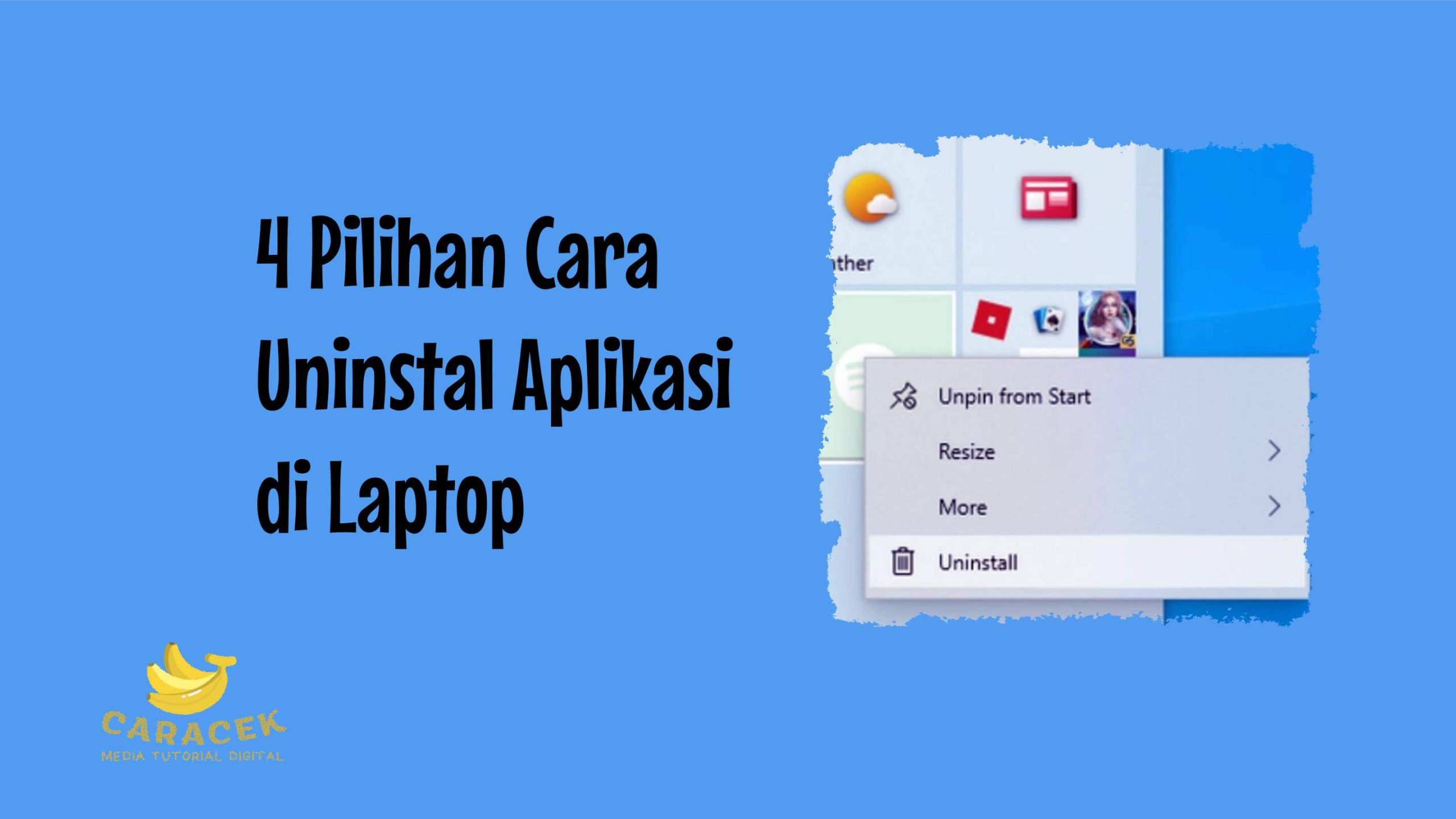 Cara Uninstal Aplikasi di Laptop