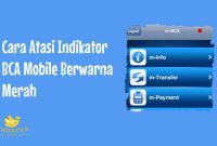 Indikator BCA Mobile Berwarna Merah