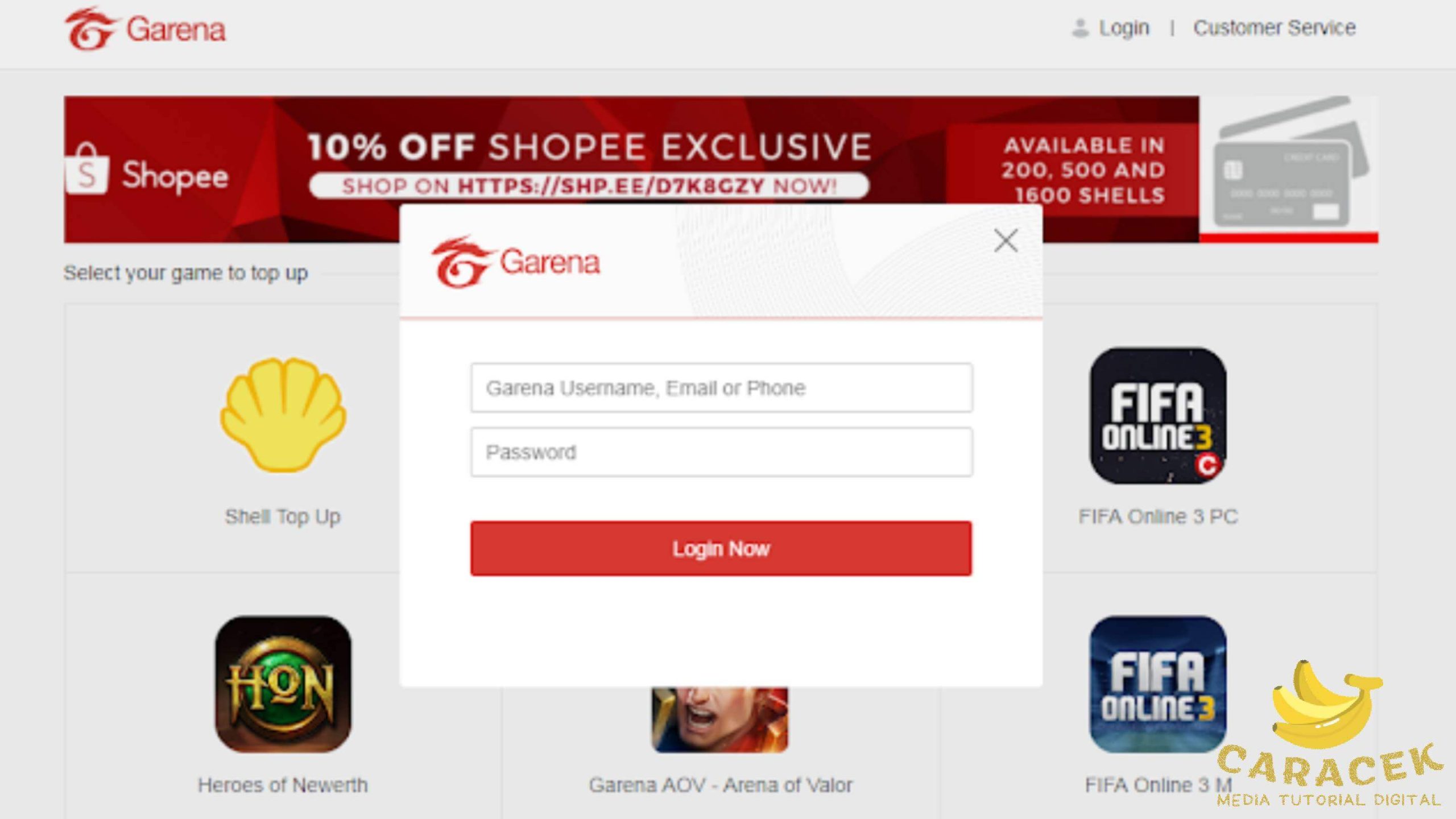 Garena Topup Center