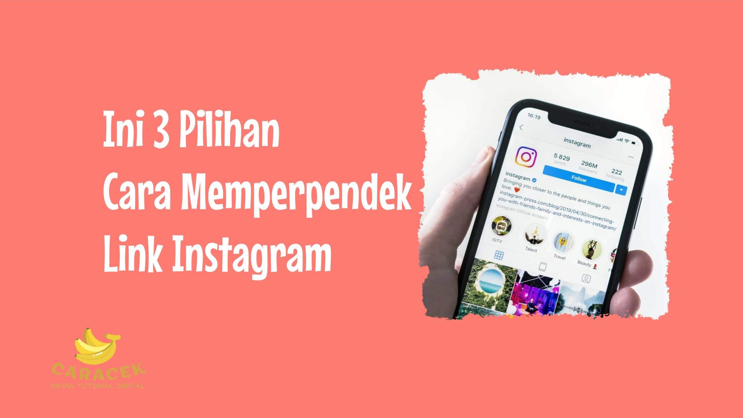 Cara Memperpendek Link Instagram