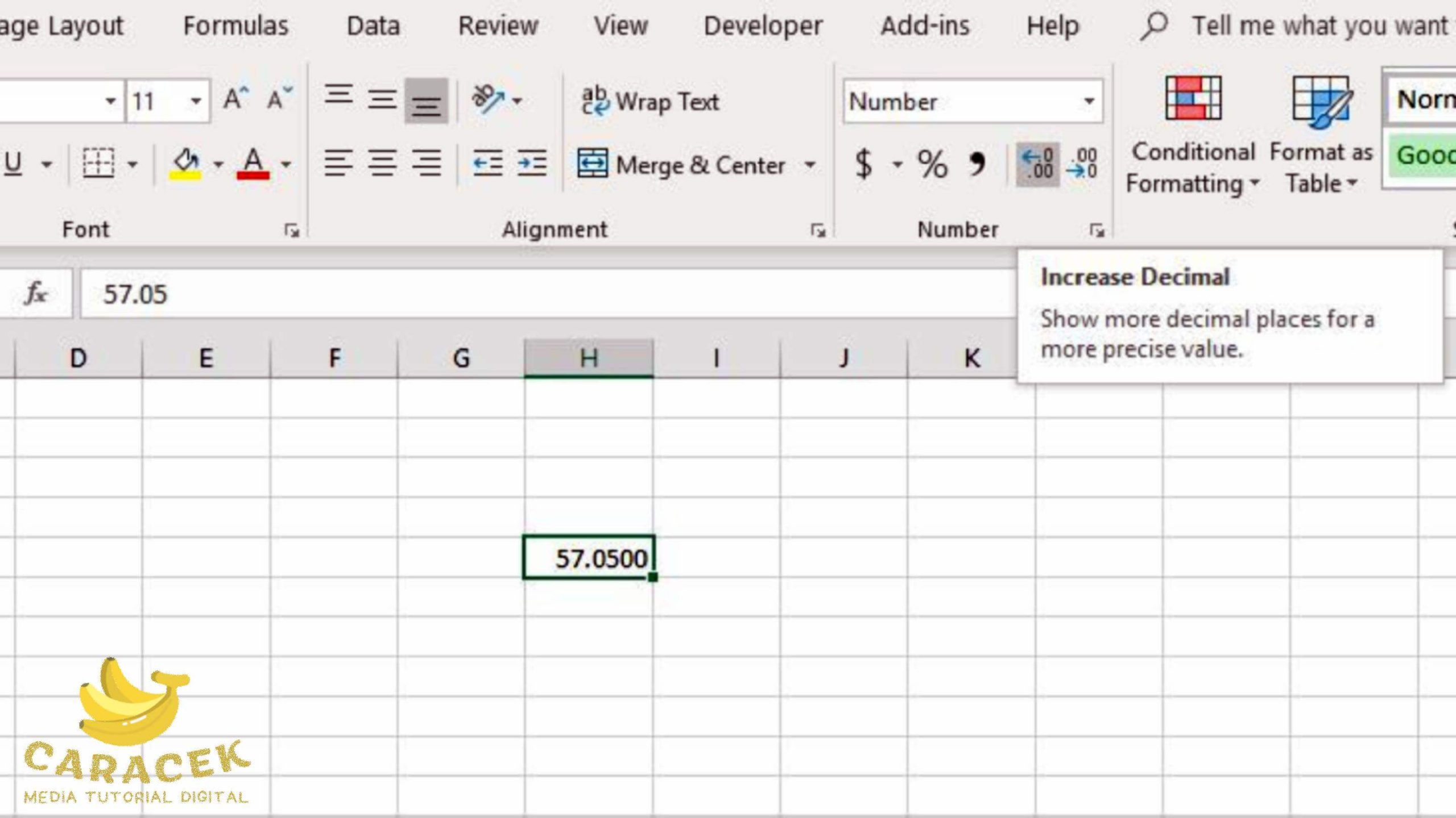 Cara Membulatkan Angka di Excel