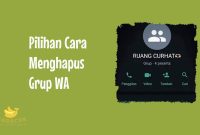 Cara Menghapus Grup WA