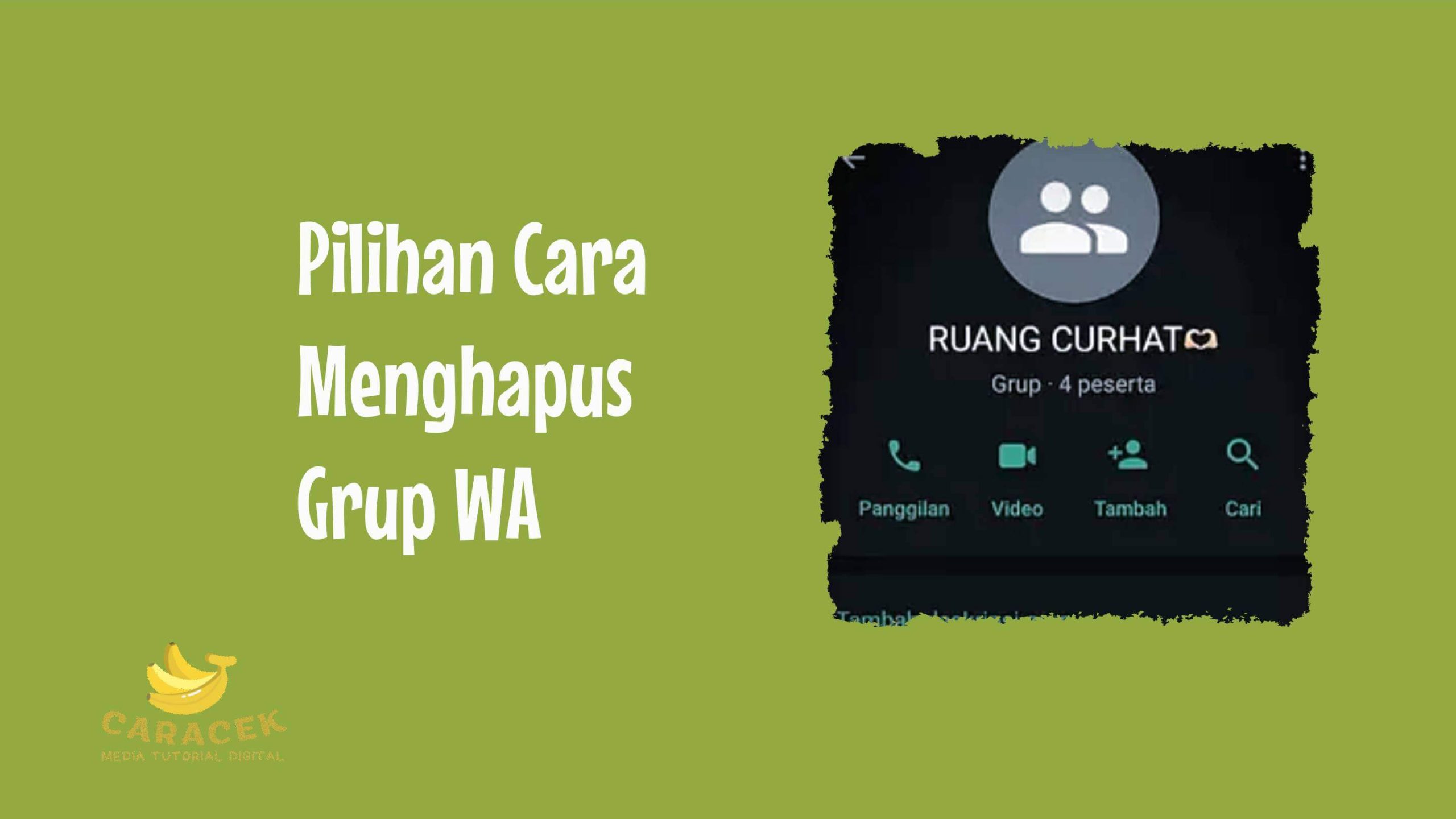 Cara Menghapus Grup WA