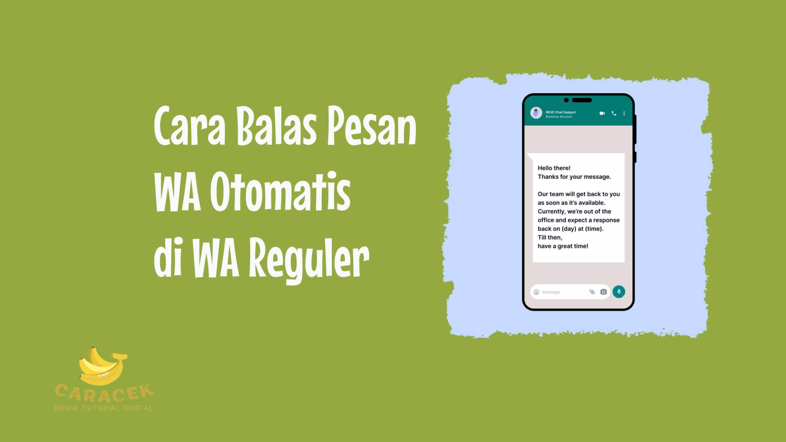 Cara Balas Pesan WA Otomatis