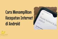 Cara Menampilkan Kecepatan Internet