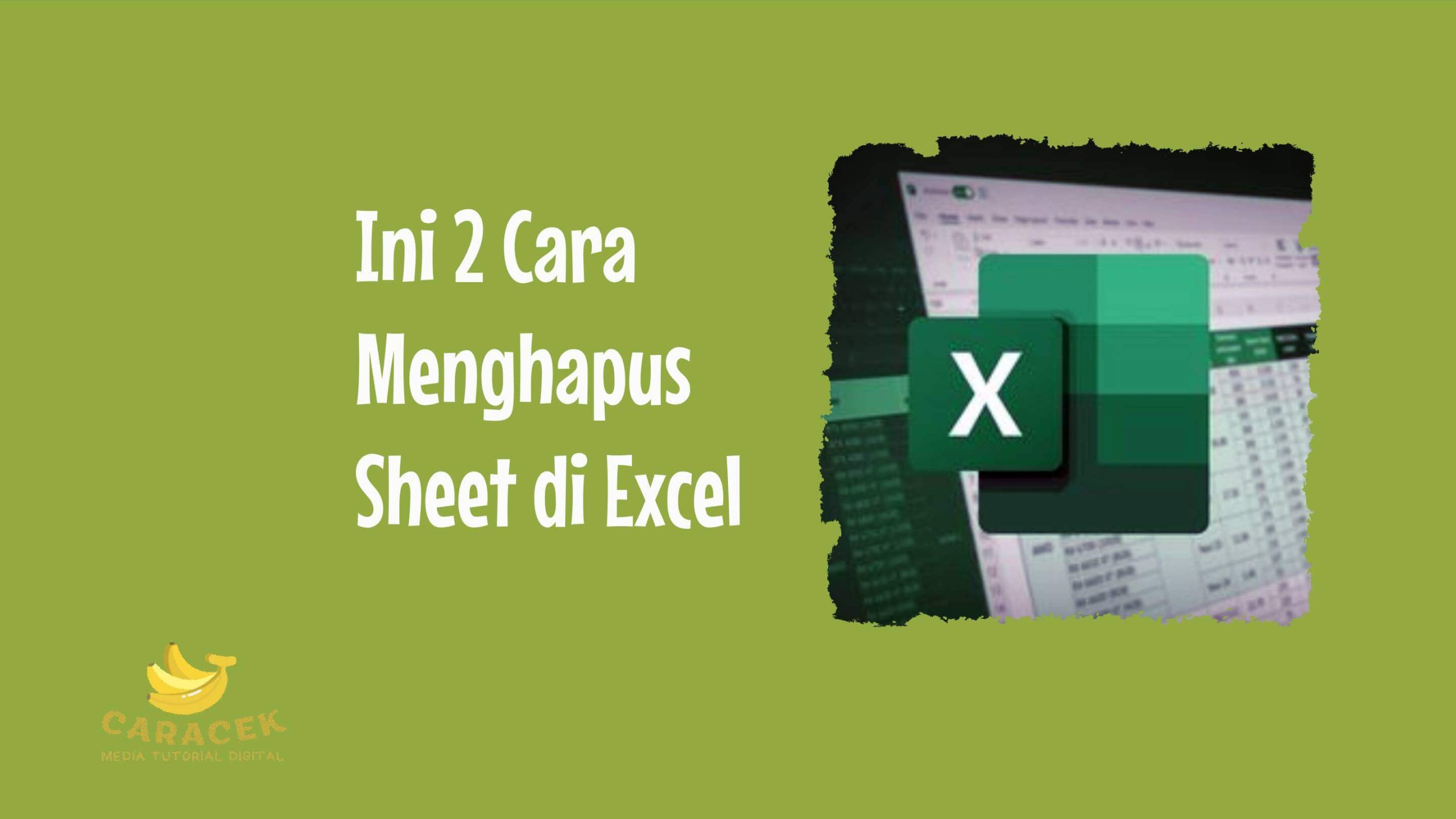 Cara Menghapus Sheet di Excel