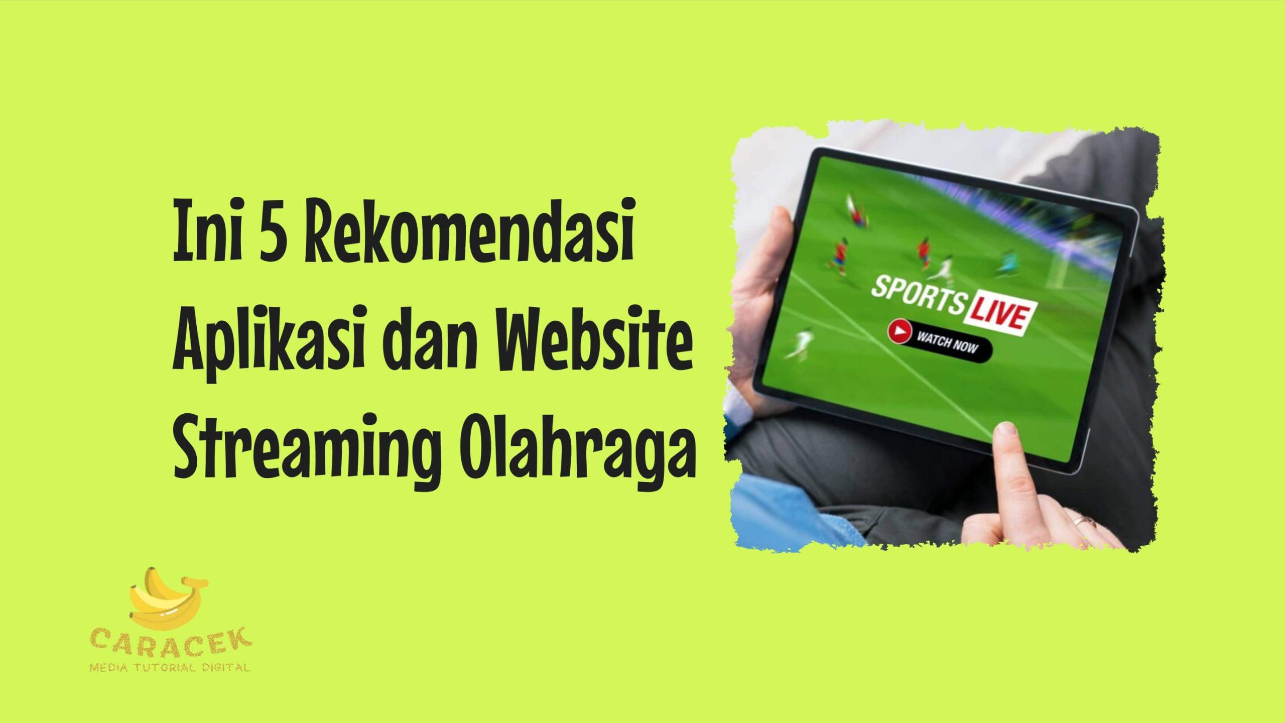 Aplikasi dan Website Streaming Olahraga