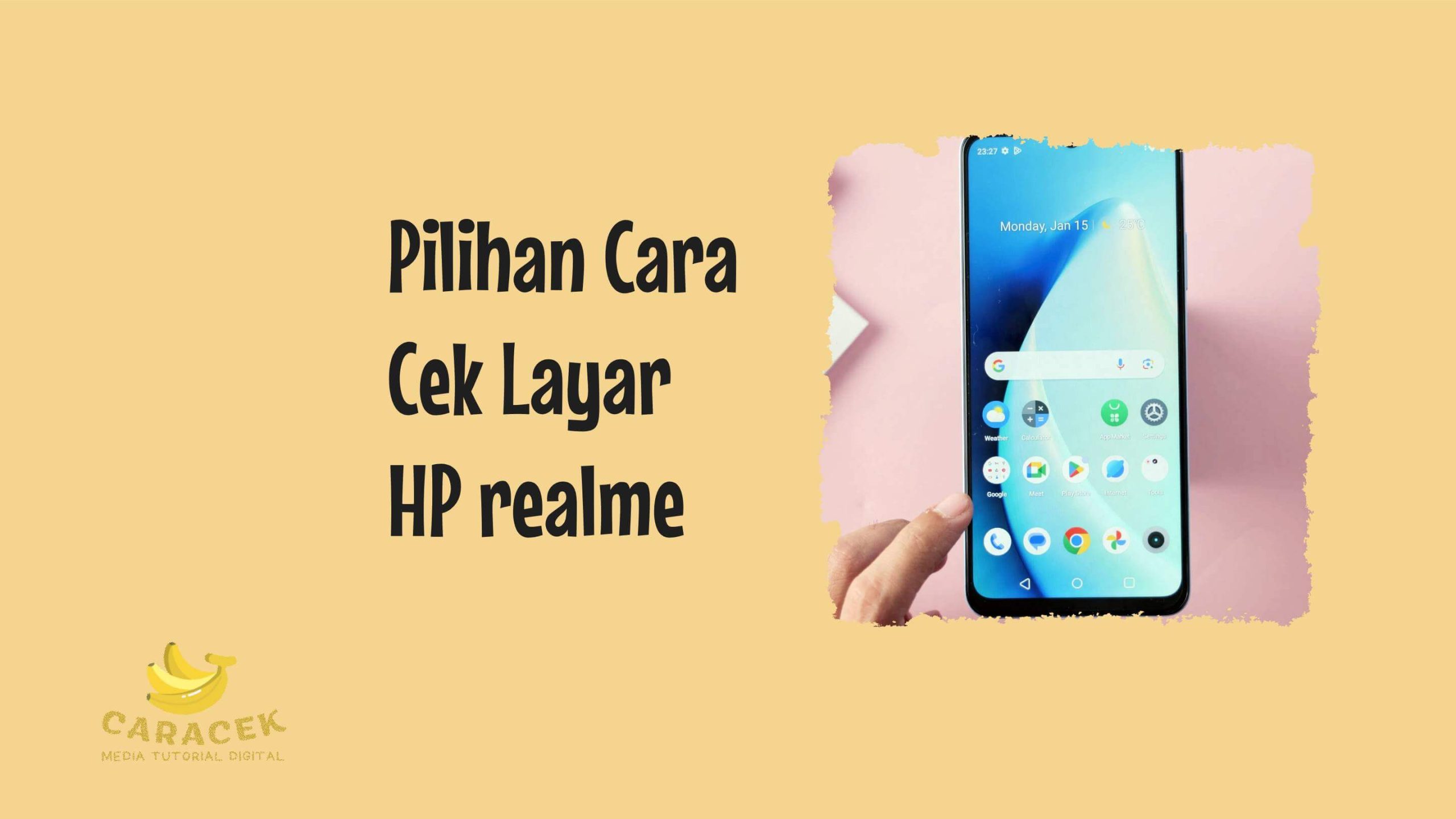 Cara Cek Layar HP realme