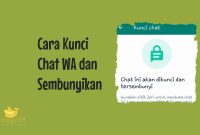 Cara Kunci Chat WA