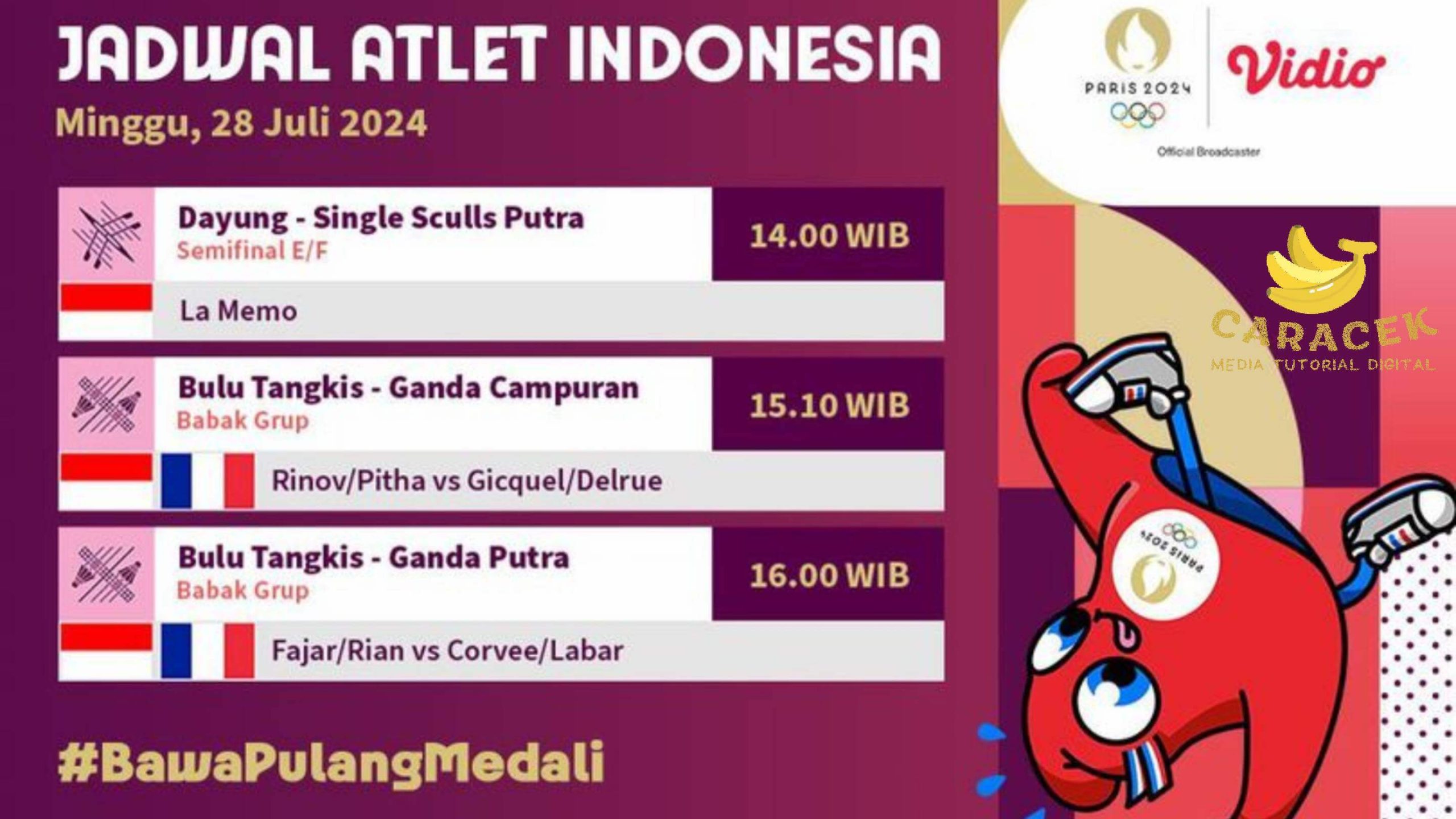 Cara Nonton Live Streaming Olimpiade Paris 2024