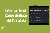Kenapa WhatsApp Tidak Bisa Dibuka