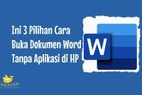 Cara Buka Dokumen Word Tanpa Aplikasi