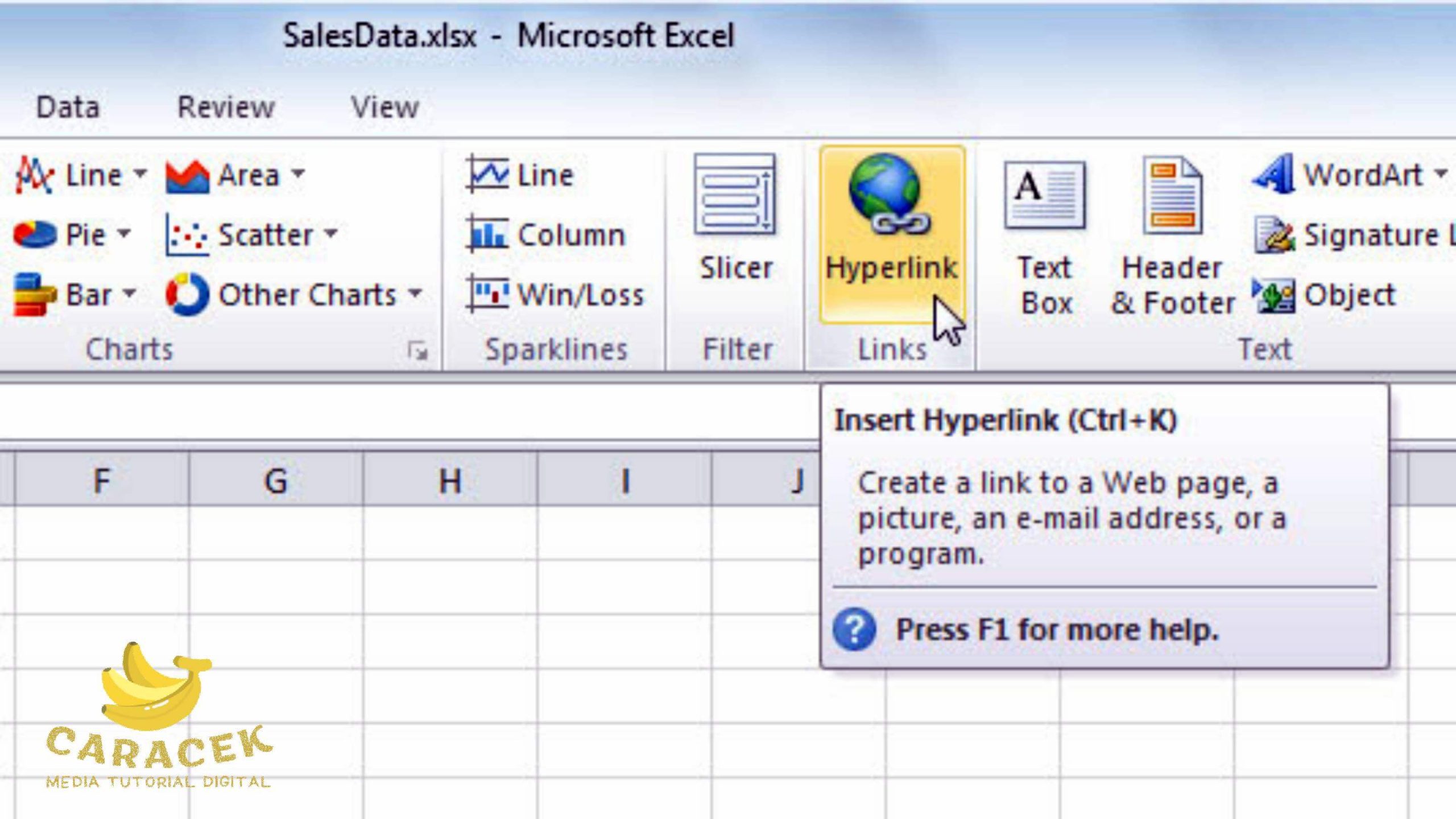 Cara Membuat Hyperlink di Excel