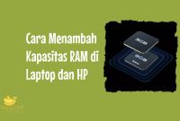 Cara Menambah Kapasitas RAM