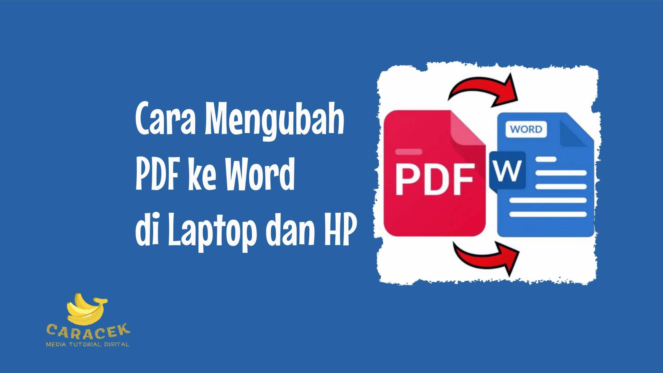 Cara Mengubah PDF ke Word