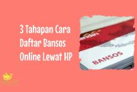 Cara Daftar Bansos Online Lewat HP