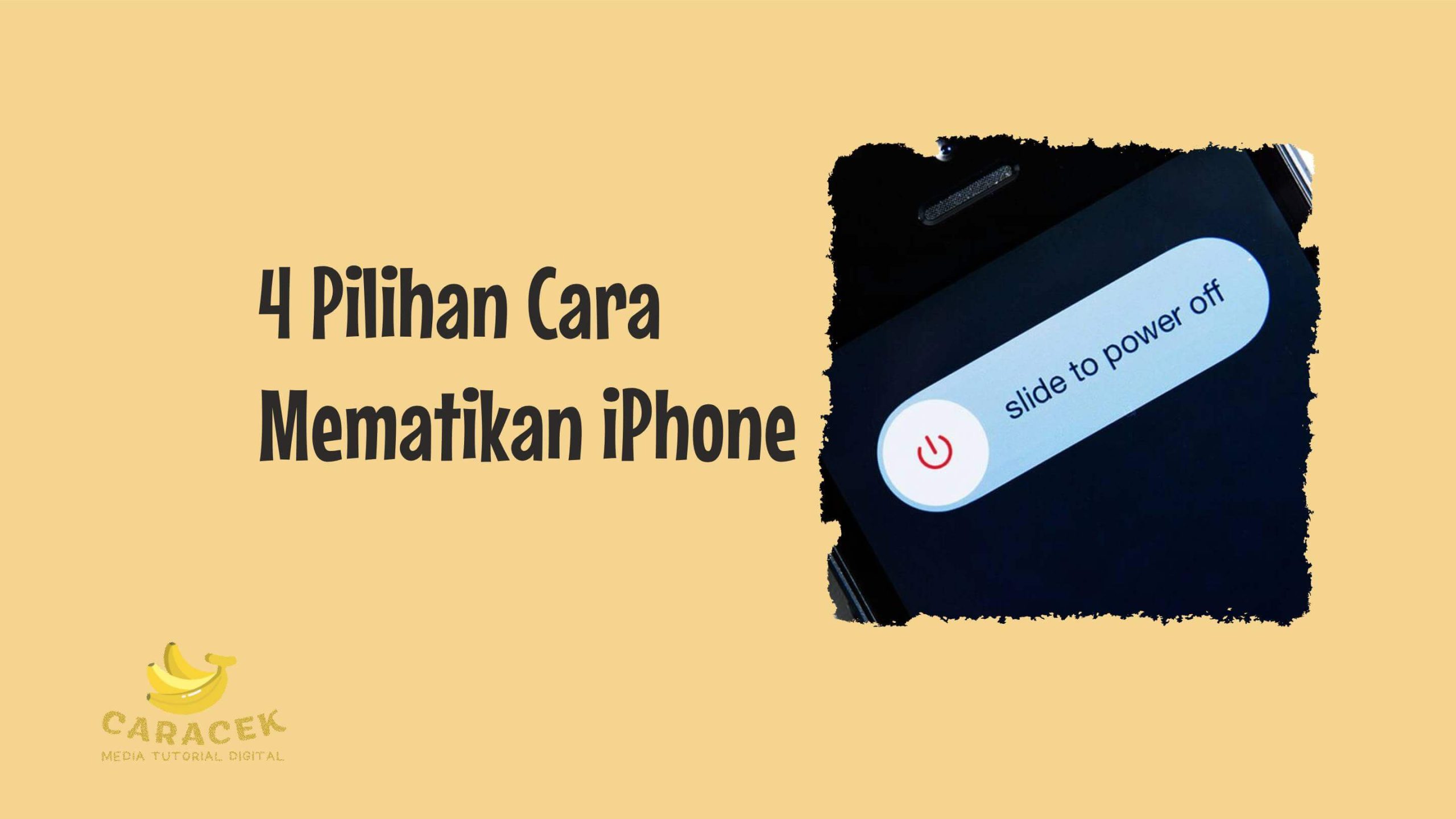 Cara Mematikan iPhone