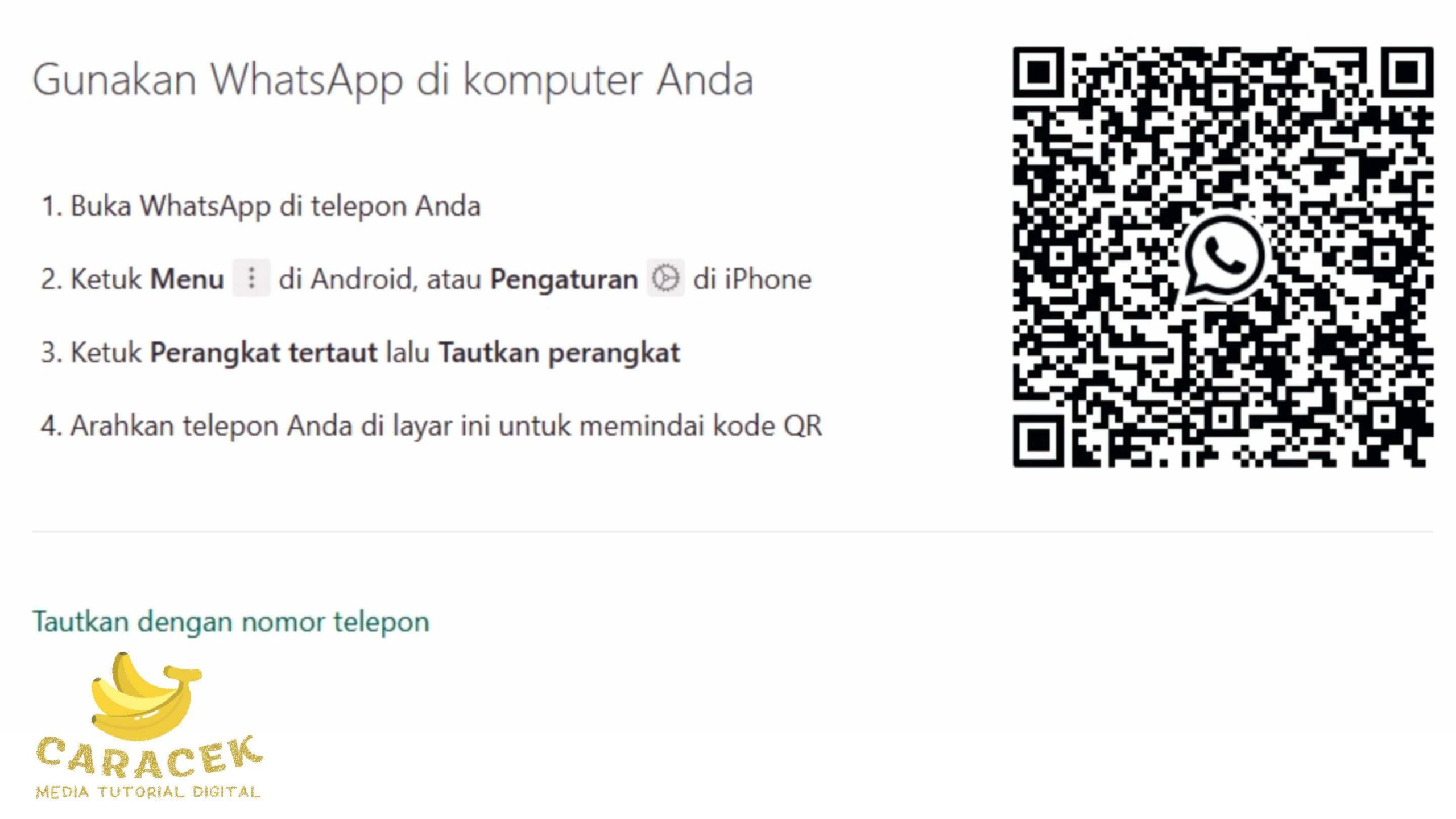 Cara Pakai WhatsApp Web Tanpa Scan Kode QR