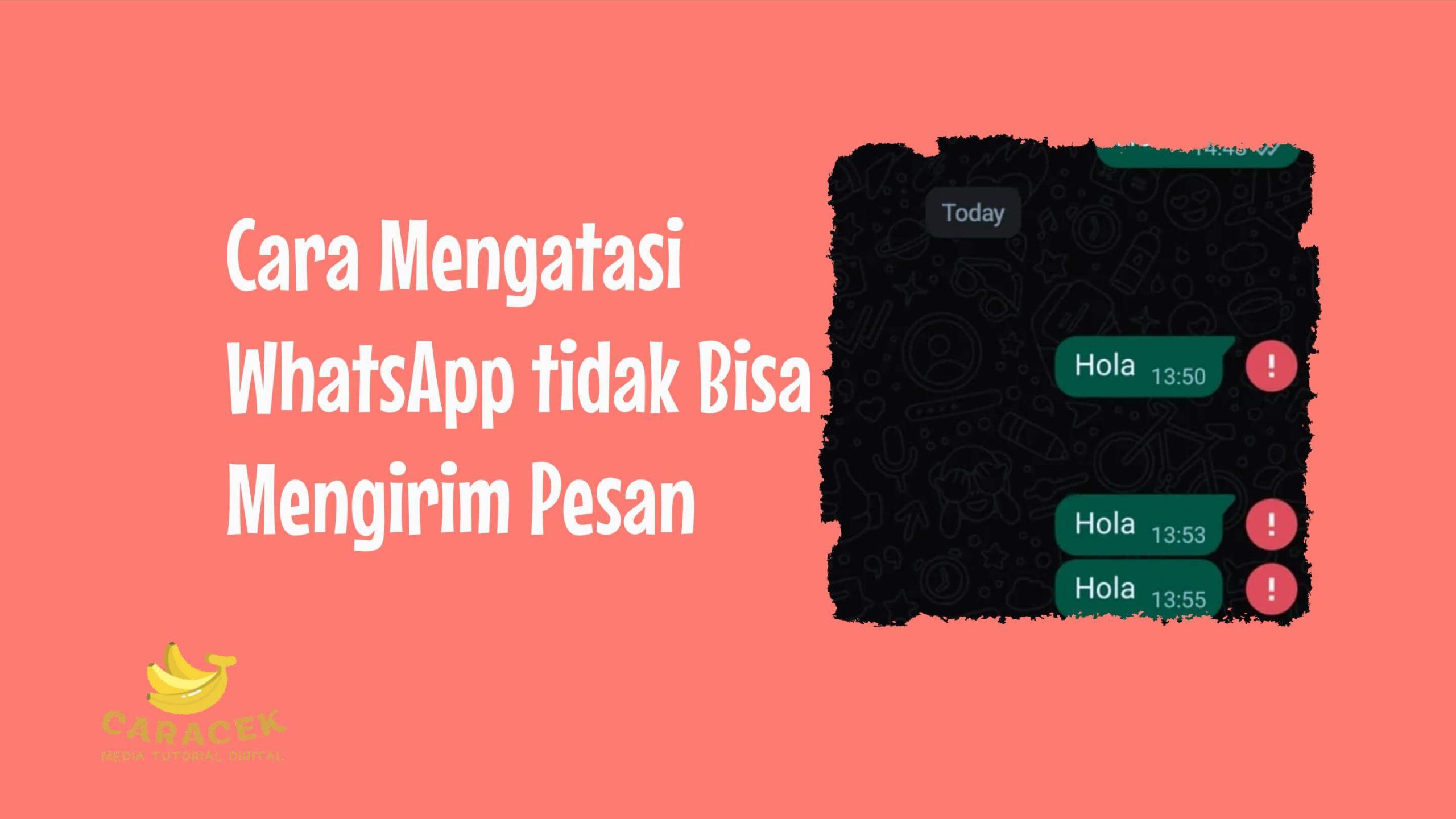 Cara Mengatasi WhatsApp tidak Bisa Mengirim Pesan