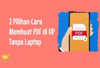 Cara Membuat PDF di HP